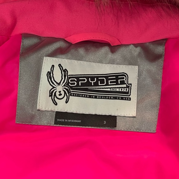 *Like New* Spyder Ski Jacket - Girls 3T - Neon Pink! - Picture 4 of 7
